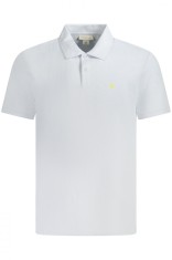 Calvin Klein Jeans Tricou polo barbati, cu mini logo brodat, Regular fit, Albastru deschis, M