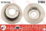 Disc frana OPEL MOVANO B platou / sasiu (2010 - 2016) TRW DF2816S
