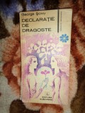 Declaratie de dragoste - George Sovu ( Predare personala Bucuresti. Nu trimit prin curierat. )
