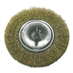 Perie sarma de alama Proline, 100 mm, tip circular cu tija