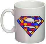 Cana alba personalizata &quot;Superman&quot;, INOVATIX&reg;. 330ml