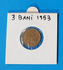 Moneda Republica Populara Romana 3 Bani 1953 in stare foarte buna foto