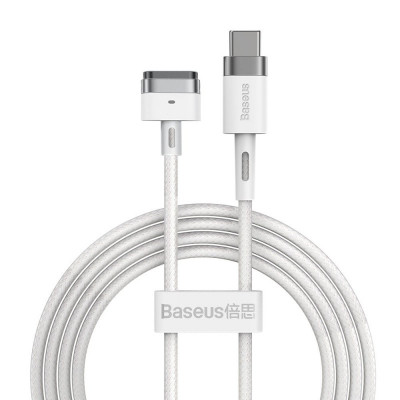 Cablu Incarcare USB Type-C - T MagSafe Baseus Zinc Angular pentru Apple MacBook Air 13 / Macbook Air 11 / Macbook Pro 14 / Macbook Air 17, Magnetic, 6 foto