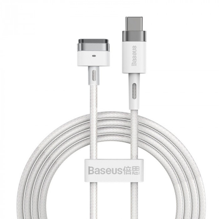 Cablu Incarcare USB Type-C - T MagSafe Baseus Zinc Angular pentru Apple MacBook Air 13 / Macbook Air 11 / Macbook Pro 14 / Macbook Air 17, Magnetic, 6