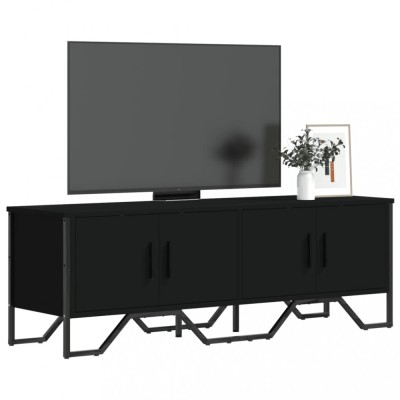 vidaXL Dulap TV, negru, 122x34x41 cm, lemn prelucrat foto