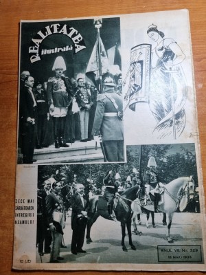 realitatea ilustrata 18 mai 1933-regele mihai,carol,machiaj,ziua nationala foto