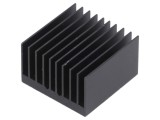 Radiator extrudat cu aripioare BGA negru 32.5mm