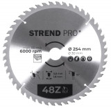 Strend Pro TCT 254x3.0x30/20 mm 48T, p&acirc;nza de ferăstrău pentru lemn, SK feliat