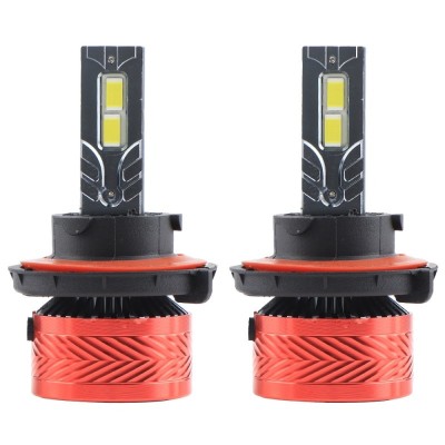 Set 2 LED-Uri Auto Techstar&amp;reg; P14, 9004, 120W, 18000 Lumeni, 6000K, 12-24V, Unghi Fascicul 360&amp;deg;, CSP 3570, Canbus, Radiator Aluminiu, Racire Cooling Te foto