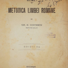 Gh. N. Costescu - Metodica limbei române (Editia a II-a, 1920)
