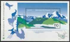 Germania 1999, Europa, fauna, parcul national Berchtesgaden, bloc, MNH foto