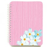 Cumpara ieftin Carnet Spira Necartonat Soapta Stelelor Roz si Flori 12x16cm 100 Foi Dictando Hartie 80g/mp
