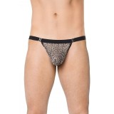 Chiloti tanga barbati, animal print, One Size