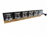 Modul LED 6L Galben Rampa Avertizare Optima 2020-2021, 6 LED-uri 3W cu Lentila