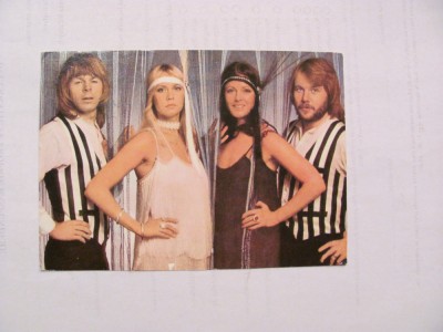 CY Lot 2 carti postale ilustrate &amp;quot;ABBA&amp;quot; necirculate / perioada comunista Romania foto