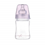 Biberon sticla fete Diamond Glass Baby Shower, 150ml, LOVI