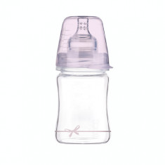 Biberon sticla fete Diamond Glass Baby Shower, 150ml, LOVI