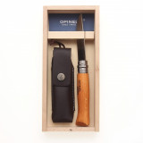 Set Cutit &amp; Teaca Opinel Nr 08 Carbon Fag 000815