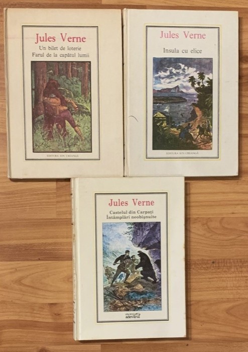 Set 3 carti de Jules Verne