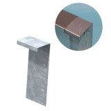 Conector colț 90&deg; pentru margine gazon Alu/Zn anti-rugină, stabilizare ușoară