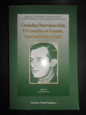 Leif Holmstrom - Concluding Observations of the UN Committee on Economic... foto