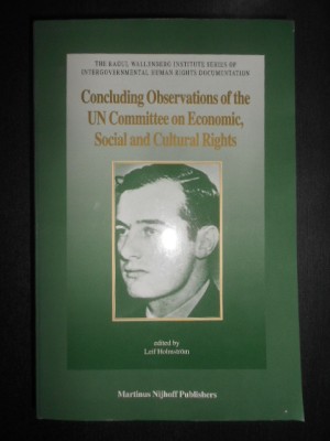 Leif Holmstrom - Concluding Observations of the UN Committee on Economic... foto