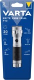 Lanterna LED Varta Brite Essential F10, 20 lm, 3xAAA, Aluminiu cauciuc