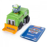 Figurina cu vehicul de curatenie Paw Patrol - Rocky