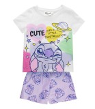Pijama de Vară pentru Copii Stitch Angel 6-12 Ani (set 4 buc.)