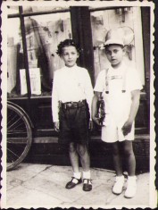 HST M363 Poza elevi premian?i cu coroni?e 1938 Ploie?ti foto