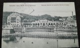 Carte postala, Baile Ocna Sibiului Hotelul Statului si Lacurile Horia si Crisan, 1932