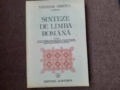 Theodor Hristea - Sinteze de limba romana foto