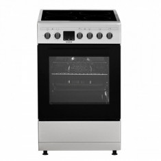 Aragaz Samus SM564VTE INOX, Electric, 4 arzatoare, 10 functii cuptor, grill, convectie 3D, timer digital, lumina interioara, inox