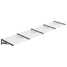 Copertina de usa, negru si transparent, 396x90 cm, policarbonat