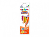 Creioane color triunghiulare Neon 6 set, Carioca
