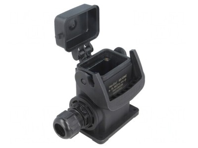 Carcasă pentru conectori HDC Han-Eco&amp;reg; B 6B drept foto
