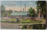 Carte Postala, Buzias, Vedere din parc cu salonul de cura, 1928