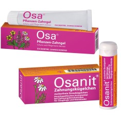 Pachet Osanit + Osa gel Tratament Homeopat Importiva Durerilor Cauzate Dentitiei foto
