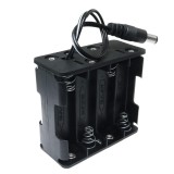 Cumpara ieftin Suport baterii AA x8, serie 12V, plastic ABS, mufa DC, alimentare electronica, DIY