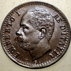 E.037 ITALIA UMBERTO I 1 CENTESIMO 1895 R XF