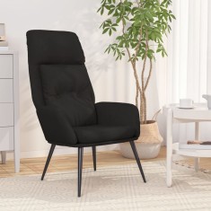 vidaXL Scaun de relaxare, negru, piele &icirc;ntoarsă artificială