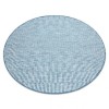 Covor sisal Loft 21198 Boho cerc fildeş argintiu albastru, cerc 160 cm