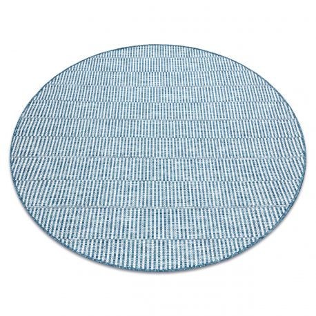 Covor sisal Loft 21198 Boho cerc fildeş argintiu albastru, cerc 160 cm