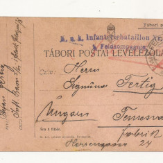 D1 Carte Postala Militara k.u.k. Imperiul Austro-Ungar , 1916, Temesvar