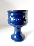 Vas ceramic pocal Strehla Germania 1469 vintage, 16cm inaltime, design