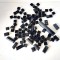 Lot taste de la tastatura computer, plastic negru - pentru proiecte DIY, upcycling, reciclare, proecte arta, instalatii