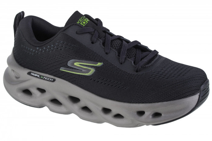 Pantofi de alergat Skechers Go Run Swirl Tech 220303-BKLM negru