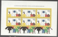 Germany Bundes 1990 Philatelic youth exposition perf. sheet Mi.B21 MNH DA.153