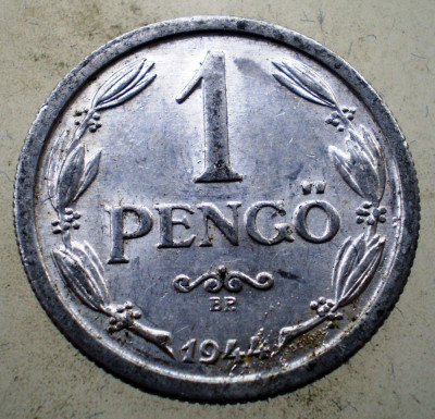 1.256 UNGARIA WWII 1 PENGO 1944 foto