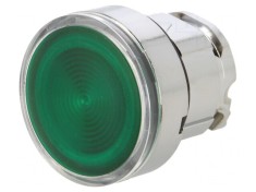 Comutator apasare 22mm verde IP66 foto